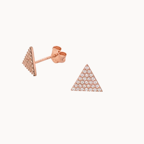 Sparkling Triangle Earrings