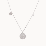 Micro-Pave Disc Necklace