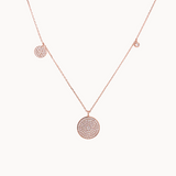 Micro-Pave Disc Necklace