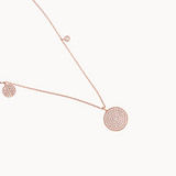 Micro-Pave Disc Necklace