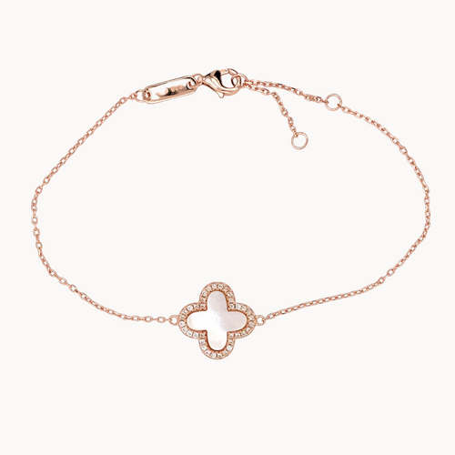 Mother of Pearl Clover Bracelet