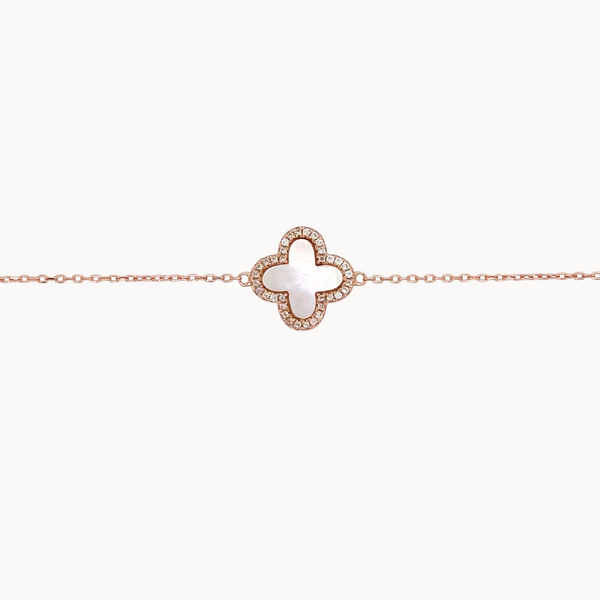 Mother of Pearl Clover Bracelet