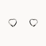 Silver Heart Earrings