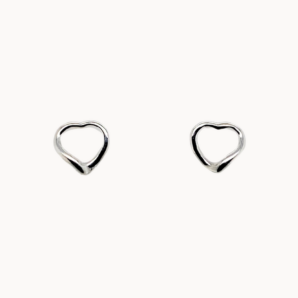 Silver Heart Earrings