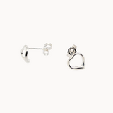 Silver Heart Earrings