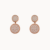 Micro-Pave disc earrings