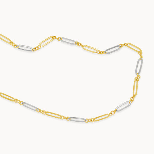 Two-Tone Long Link Chain