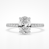 2.00ct Roxanne Hidden Halo Oval Lab