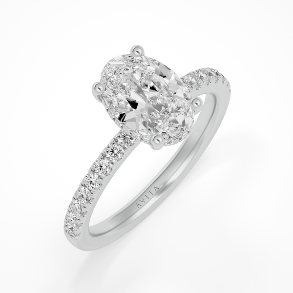 3.00ct Roxanne Hidden Halo Oval Lab