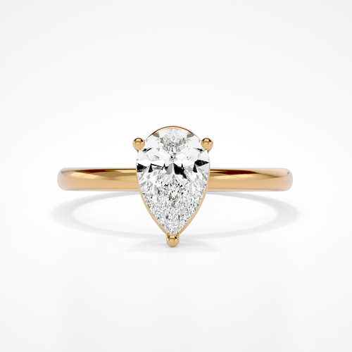 Leso Pear Yellow Gold