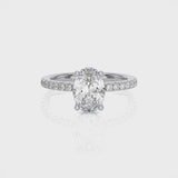 2.00ct Roxanne Hidden Halo Oval Lab