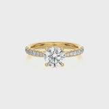 Silvie Round Yellow Gold