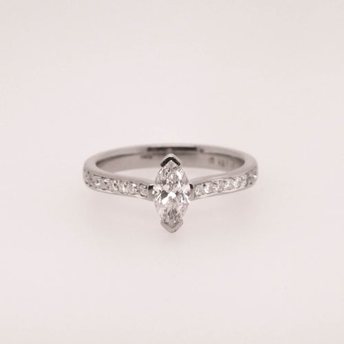 Marquise Diamond Shoulder Ring