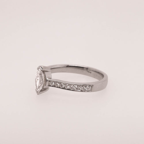 Marquise Diamond Shoulder Ring